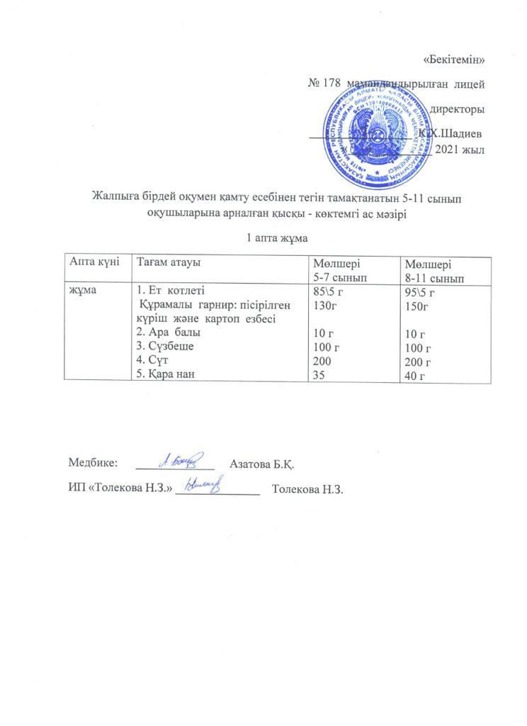 Ас мәзірі - 03.12.2021 жыл