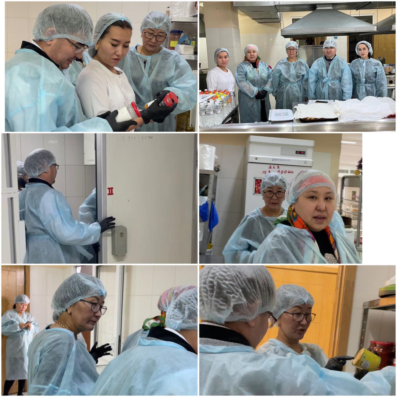 Лицейдің тамақтану сапасына мониторинг жүргізу комиссиясы бақылау