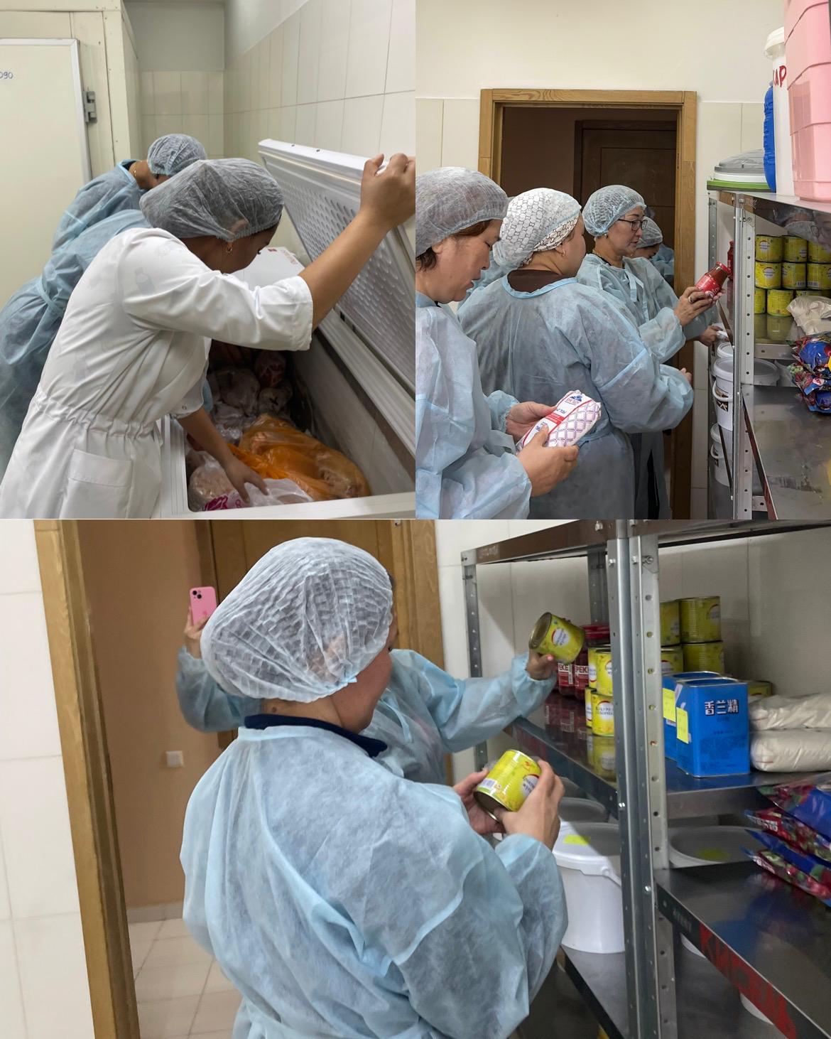 Лицейдің тамақтану сапасына мониторинг жүргізу комиссиясы бақылау