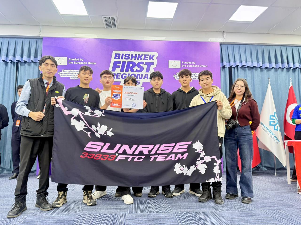 Bishkek FIRST regional 2025 робототехника сайысында жеңіске жеттік